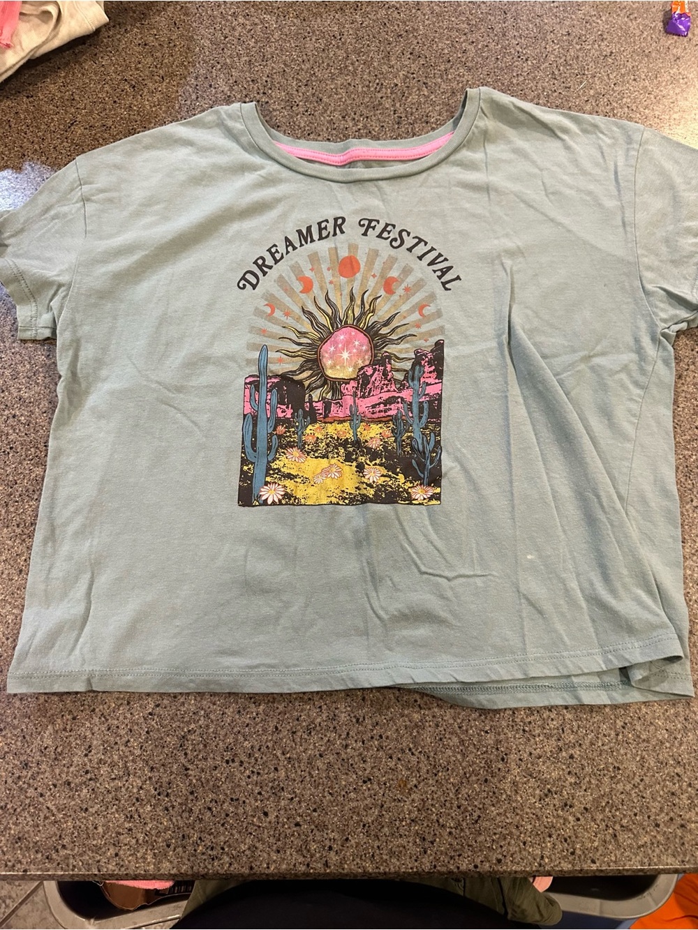 Dreamer Festival Graphic Tee - Light Blue
